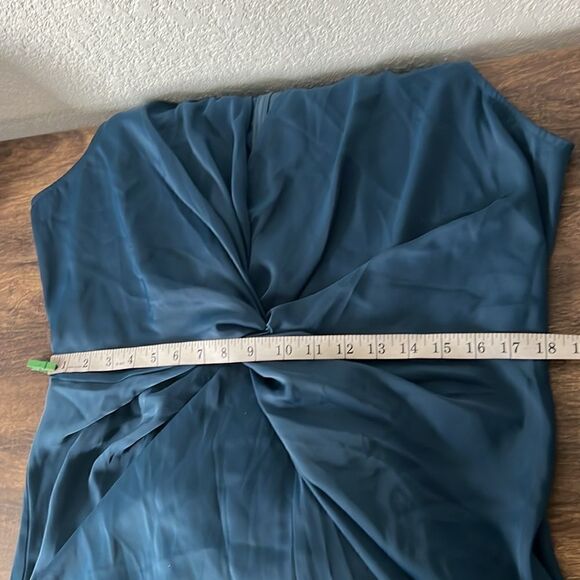 PRETTYGARDEN Satin Ruched Bodycon
Dress Twist Front V Neck Sleeveless Sp… - Picture 12 of 14